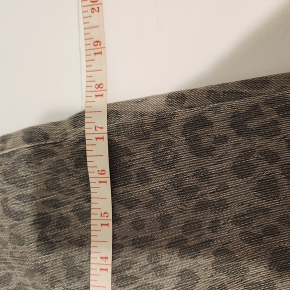 Kut from the Kloth Connie High Rise Ankle Skinny Gray Cheetah Print Pants - Picture 14 of 16